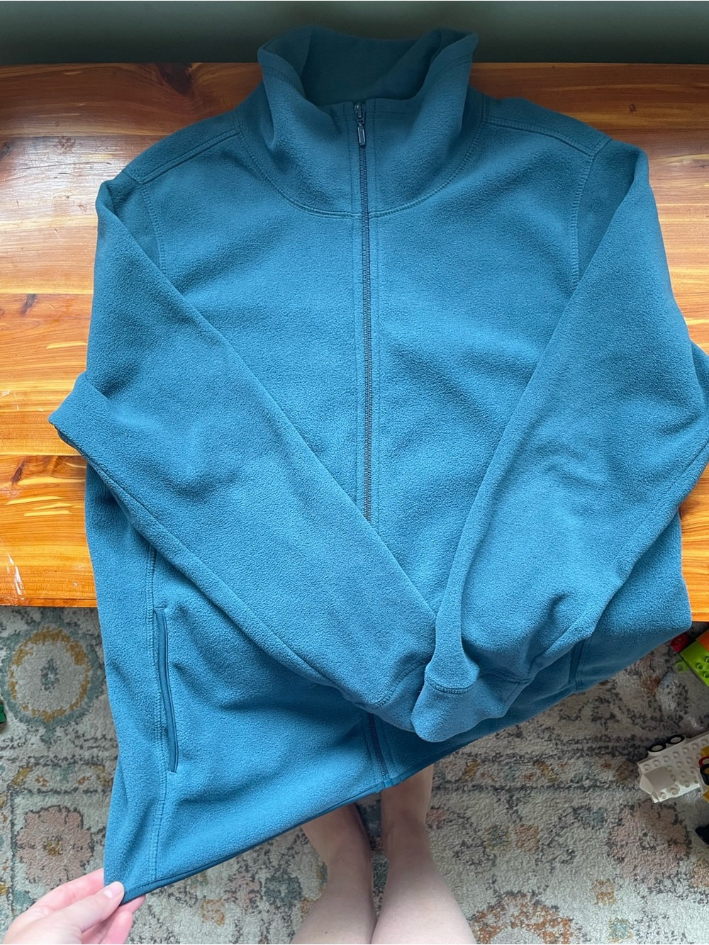 Old Navy Teal Blue polar Fleece Jacket